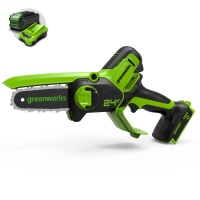 Цепная мини-пила Greenworks 24V G24MCS10 (10 см) аккумуляторная в Липецке